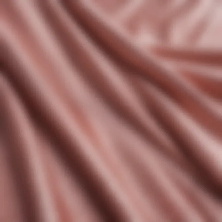 Close-up of luxurious fabric textures used in summer sleepwear