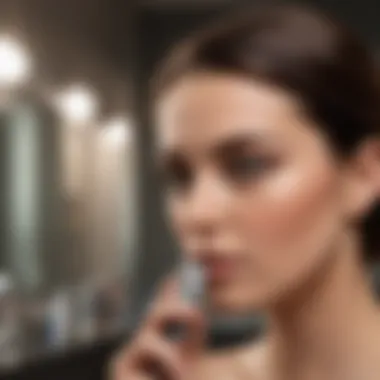 Thoughtful Approach to Grooming Choices Woman contemplating shaving options