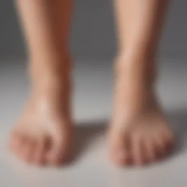 Before and after comparison of feet treated with the Barefoot Scientist Foot File