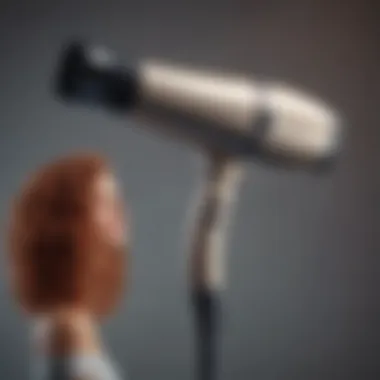 Close-up of a high-quality hair dryer for natural hair