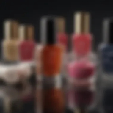 Quality Nail Care Essentials Selection of nail care products arranged aesthetically, highlighting quality and variety