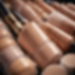 Selection of various concealers from drugstore brands