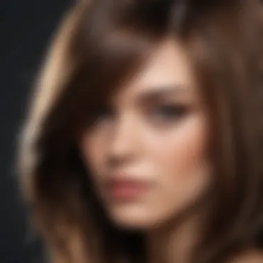 Hair strands before and after oil application showcasing smoothness