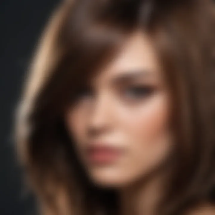 Hair strands before and after oil application showcasing smoothness
