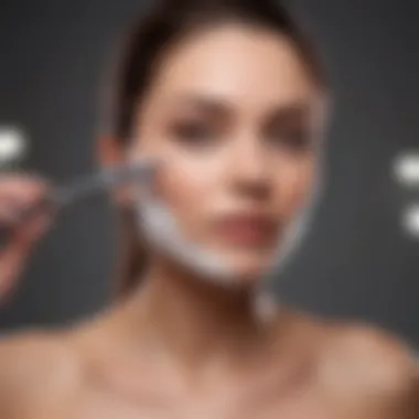Safe Shaving Techniques for Ladies Instructional graphic on safe shaving techniques