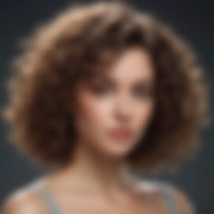 Demonstration of effective curl styling techniques