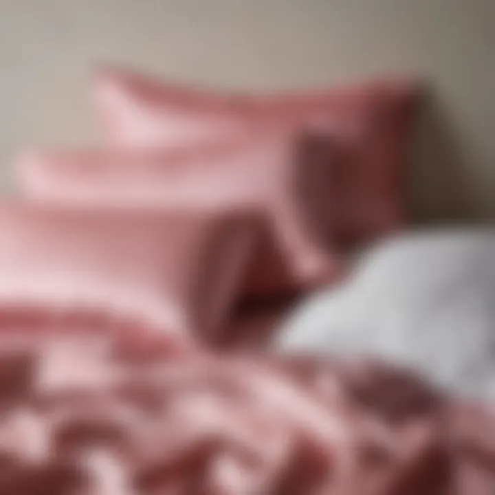 A comparison of silk pillowcases in various colors and styles