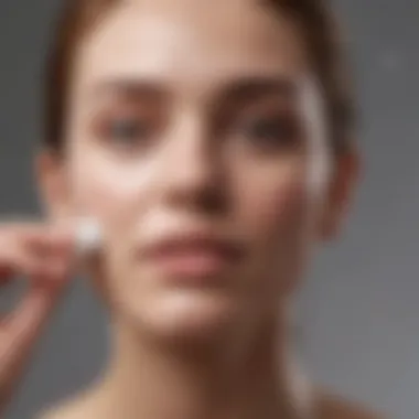 Application of Soap in Daily Skincare Routine User applying soap to the face in a skincare routine