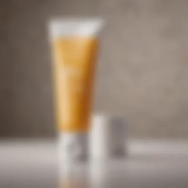 Non-Comedogenic Sunscreen for Acne Prevention A bottle of sunscreen with a label highlighting non-comedogenic properties