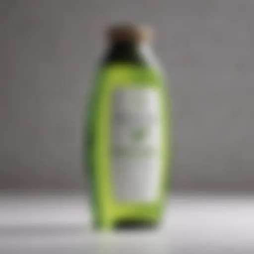 Detailed view of Biolage shampoo bottle showcasing its elegant design.