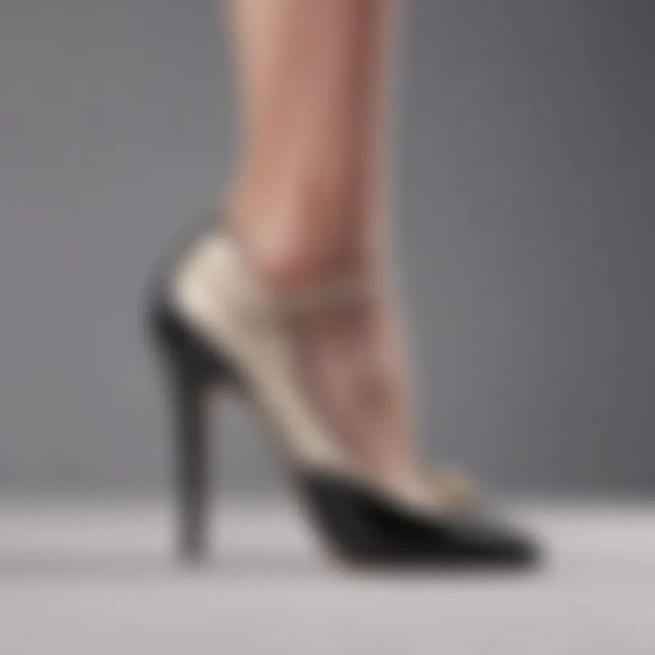 Elegant Chanel two-tone shoe design showcasing sophistication