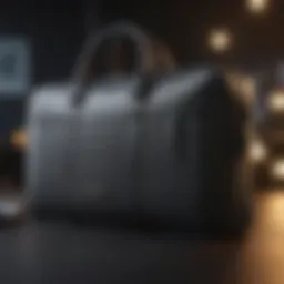 Stylish laptop bag showcasing elegant design