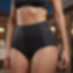 Stylish high-waisted bathing suit bottoms that provide excellent coverage