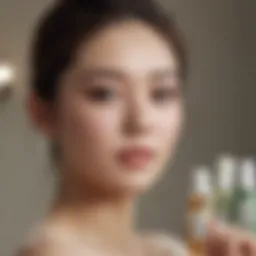 A selection of clean Korean beauty products showcasing natural ingredients
