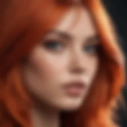 Vibrant colored hair showcasing rich hues.