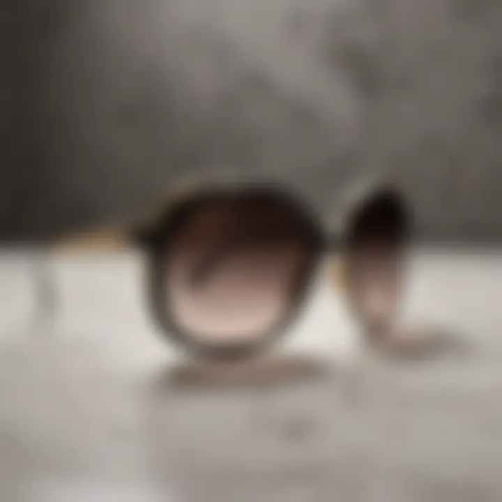 Elegant Gucci sunglasses displayed on a marble surface