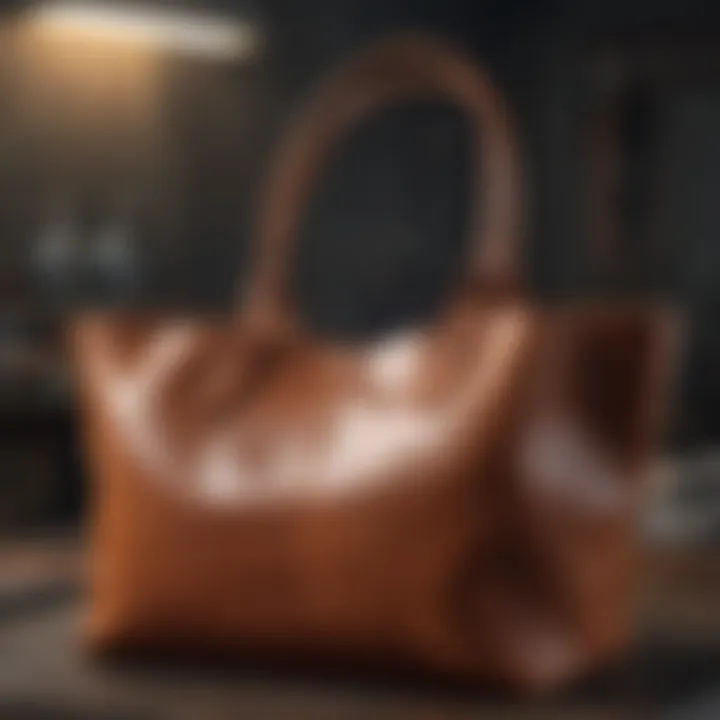 Sustainable leather production methods highlighted through visuals