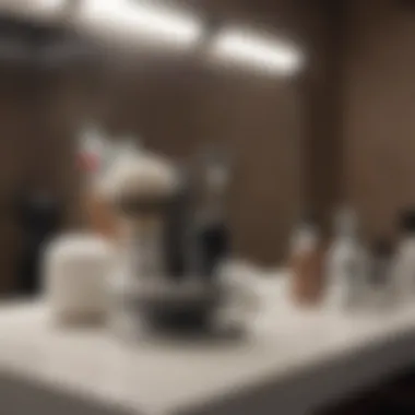 A well-prepared shaving area