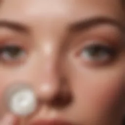 Variety of eye creams for puffiness