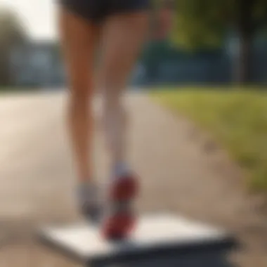 Beginner Jogging Schedule A beginner jogging schedule on a clipboard
