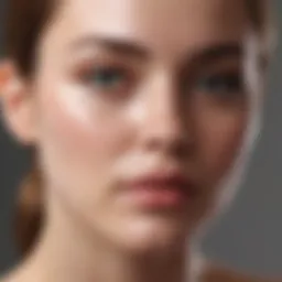Artistic representation of different chemical peel types