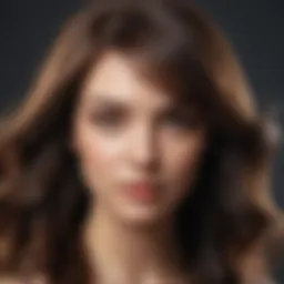 A close-up of healthy hair reflecting shine and vitality.