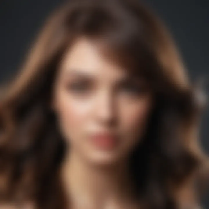 A close-up of healthy hair reflecting shine and vitality.