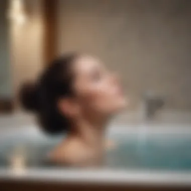 Creating a Home Spa for Hair Care A calming home spa environment with hair care products.