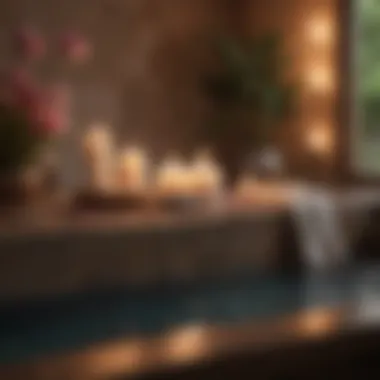 Relaxing Spa Experiences A serene spa experience setup with candles and flowers