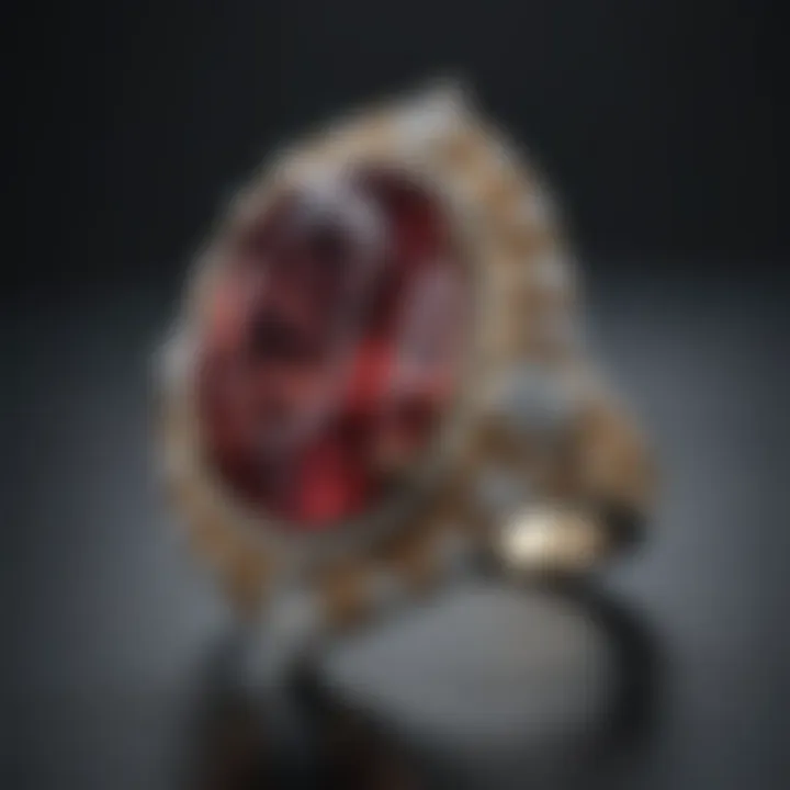 Exquisite ring with a unique gemstone