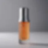 Close-up of Dior Eye Serum bottle showcasing its sleek design