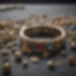 A sparkling collection of assorted jewelry pieces on a soft cloth