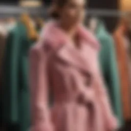 A stylish collection of elegant ladies' coats in various fabrics
