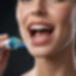 High-tech Oral-B toothbrush showcasing advanced features