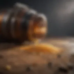 Close-up of natural ingredients for body wash