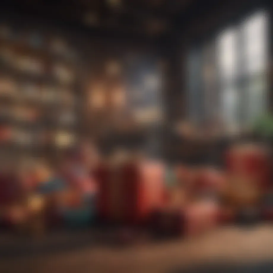 A vibrant digital marketplace showcasing diverse gift options.