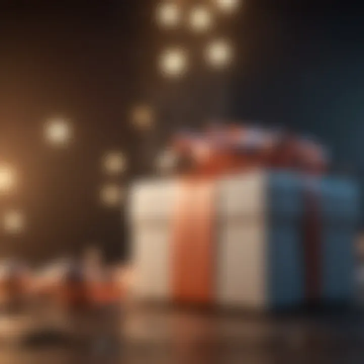 A graphical representation of trends in online gifting over time.