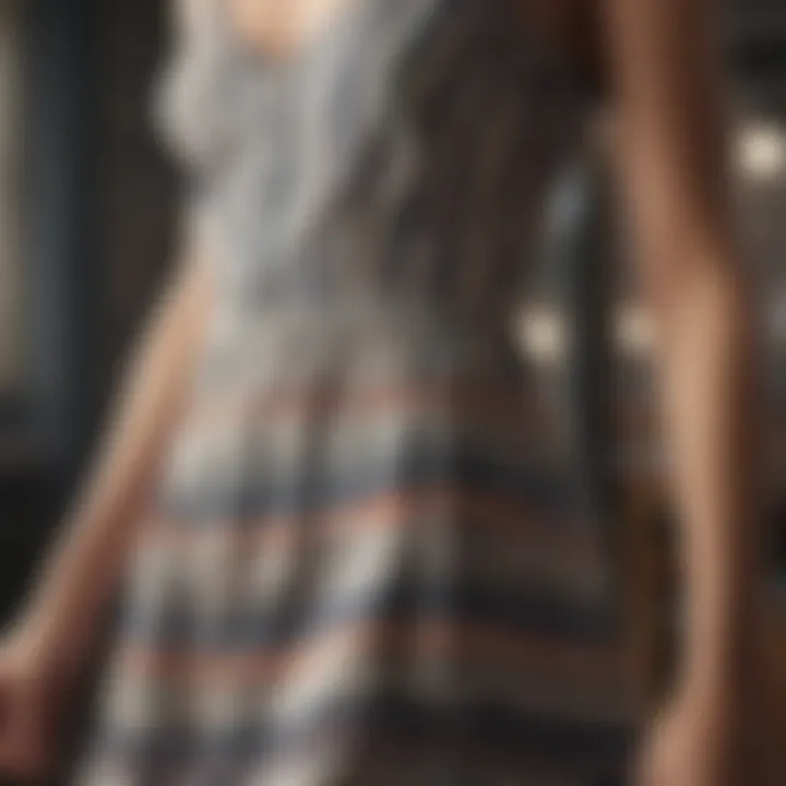 Chic striped sundress ideal for casual summer events