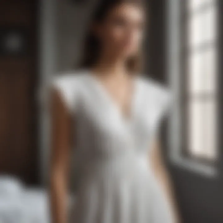 Sustainable cotton dress showcasing eco-friendly fashion