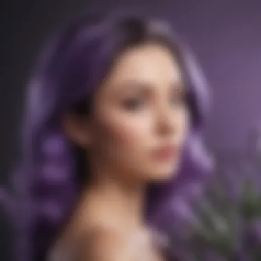 Lavender-infused hair treatment ambiance