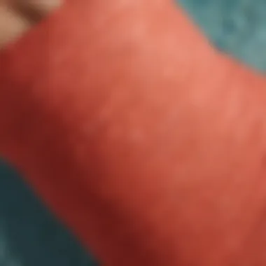 A close-up of fabric textures used in modern bathing suits