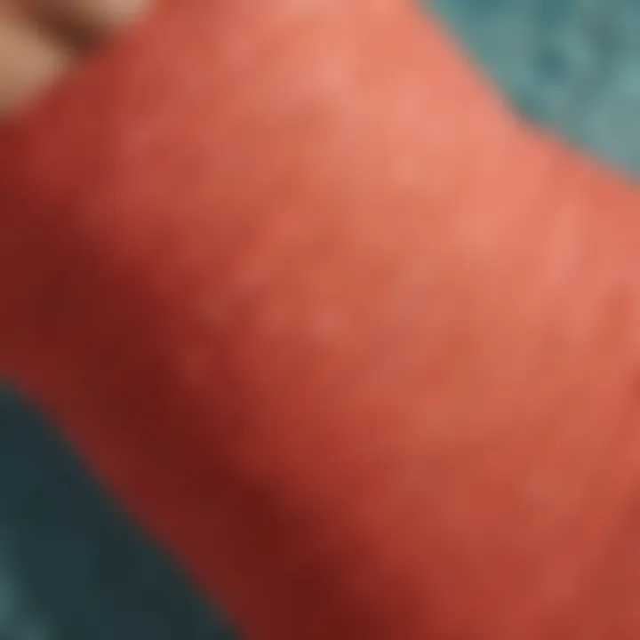 A close-up of fabric textures used in modern bathing suits