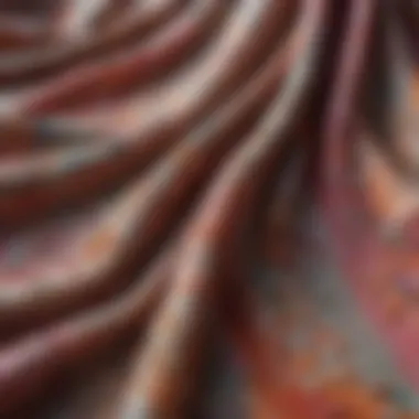 Close-up of fabric textures used in sundress designs