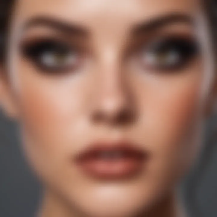 Diverse makeup looks enhanced with brownish black liquid eyeliner