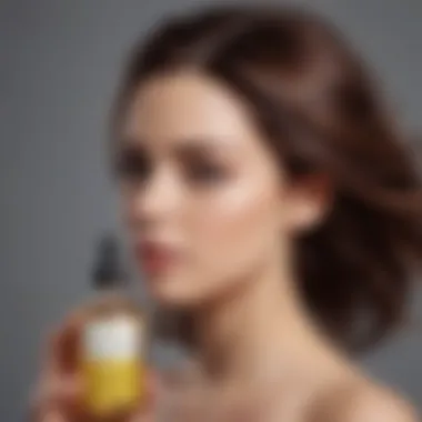 A serene hair care routine featuring castor oil products