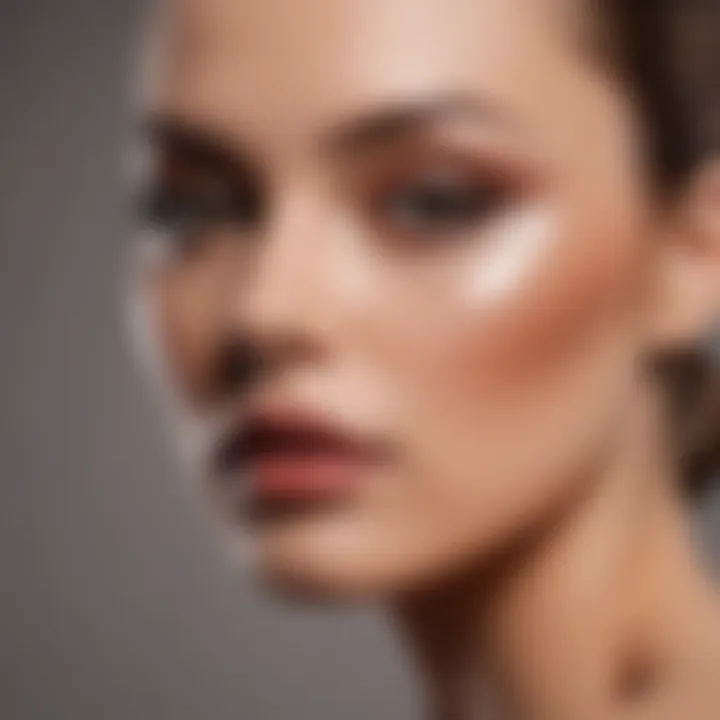 Artistic representation of contouring techniques with brushes and palettes