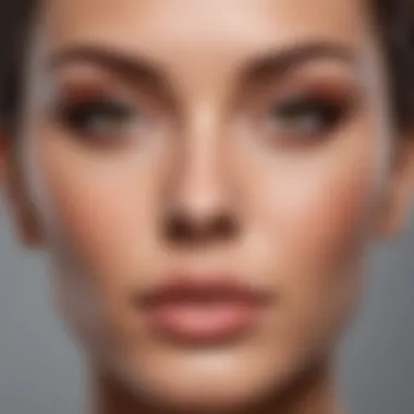 Creative Visual of Contouring Areas on Face Chart Creative visual of face chart highlighting contouring areas