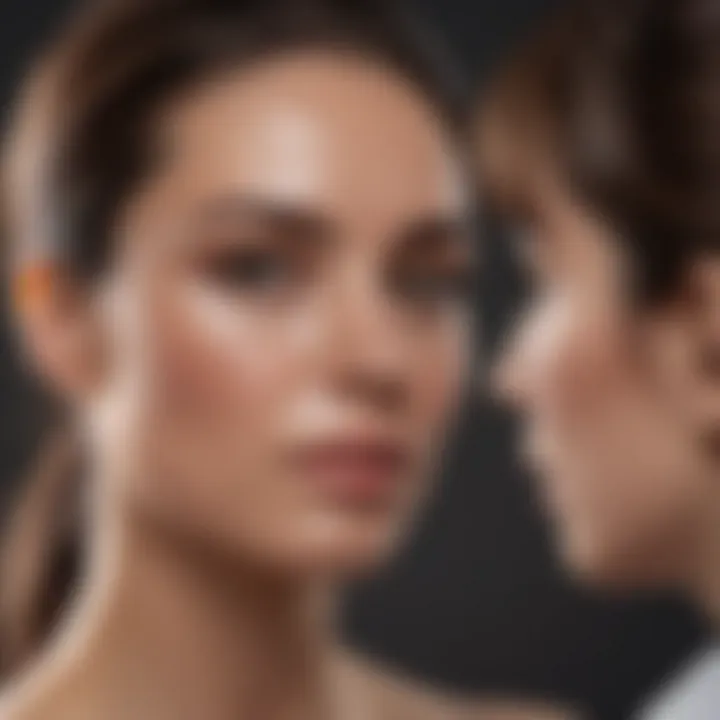 Consultation with a skincare professional about dark spots
