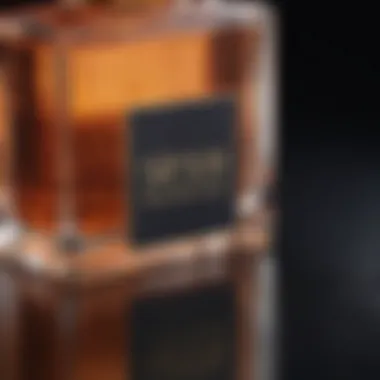 A close-up of a fragrance label showcasing the price