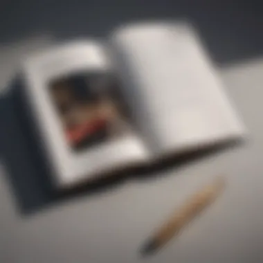 Reflections of Resilience An open book revealing handwritten notes and reflections